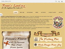 Tablet Screenshot of pirateslandingrestaurant.com